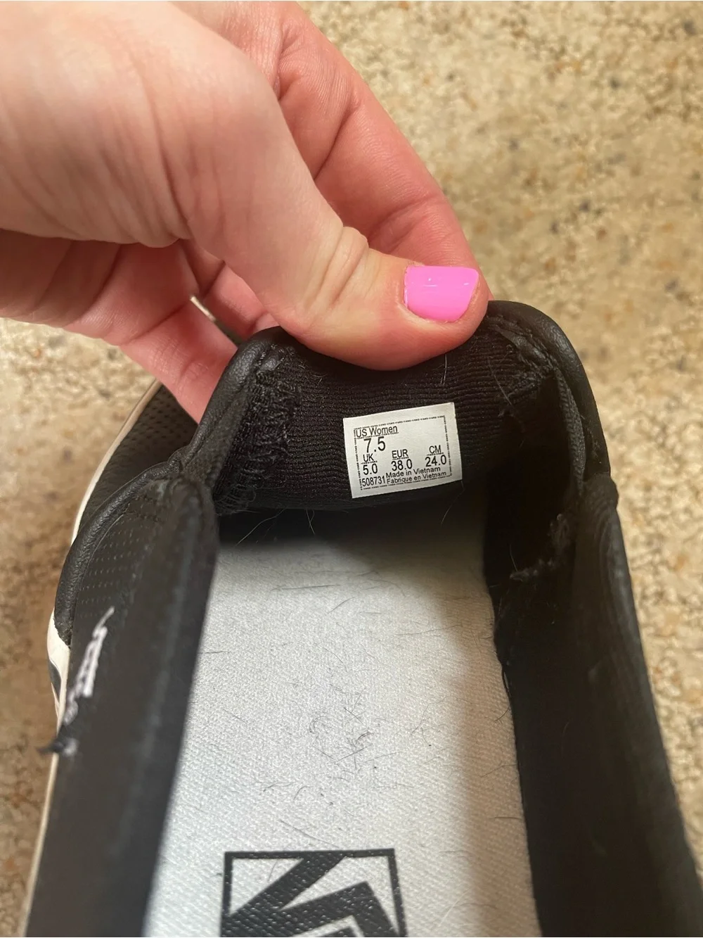 Vans guc size